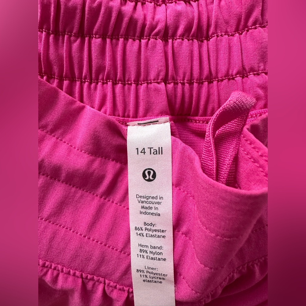 lululemon athletica Pink Leggings with Elastic Waistband